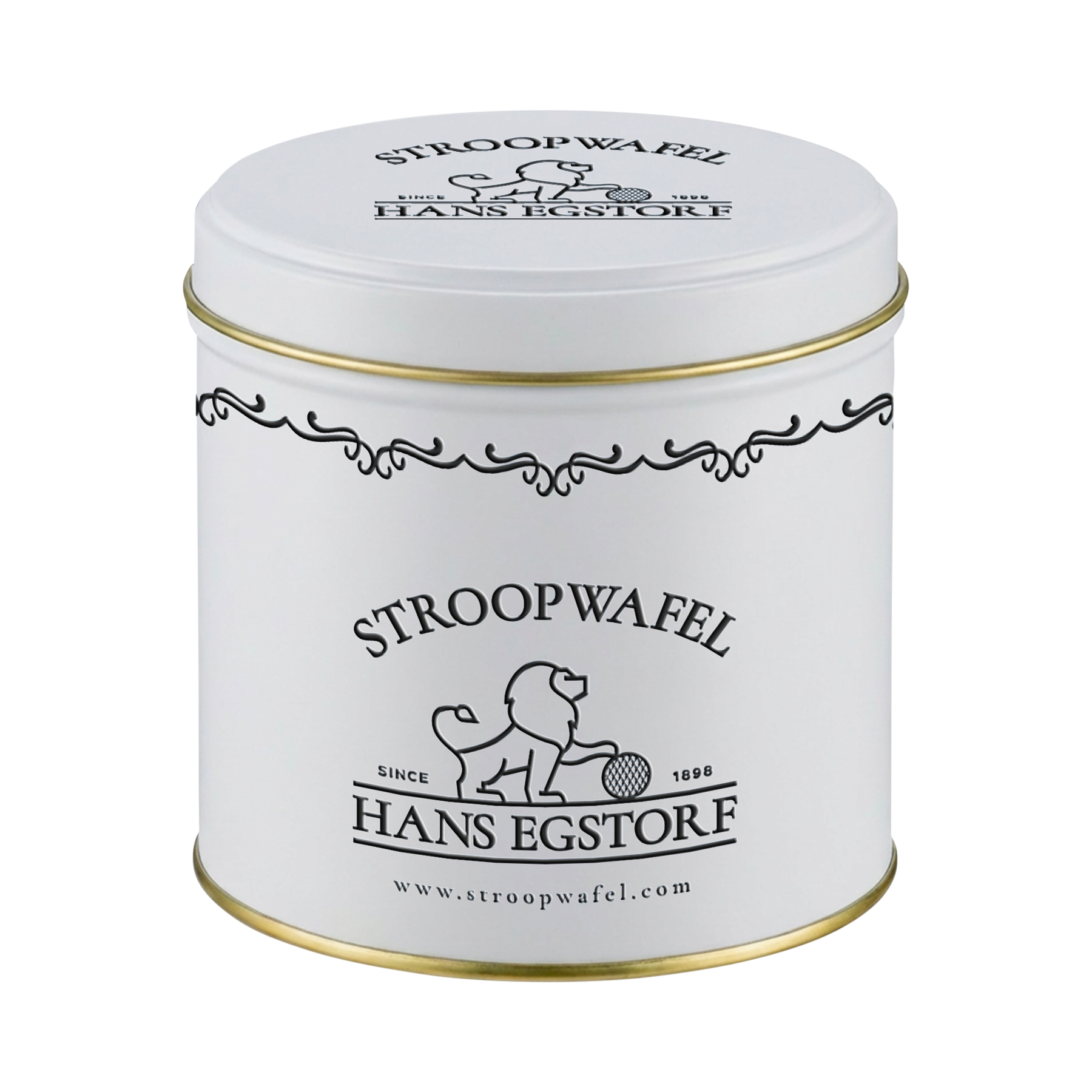 Classic Stroopwafel White Can - 10 pc