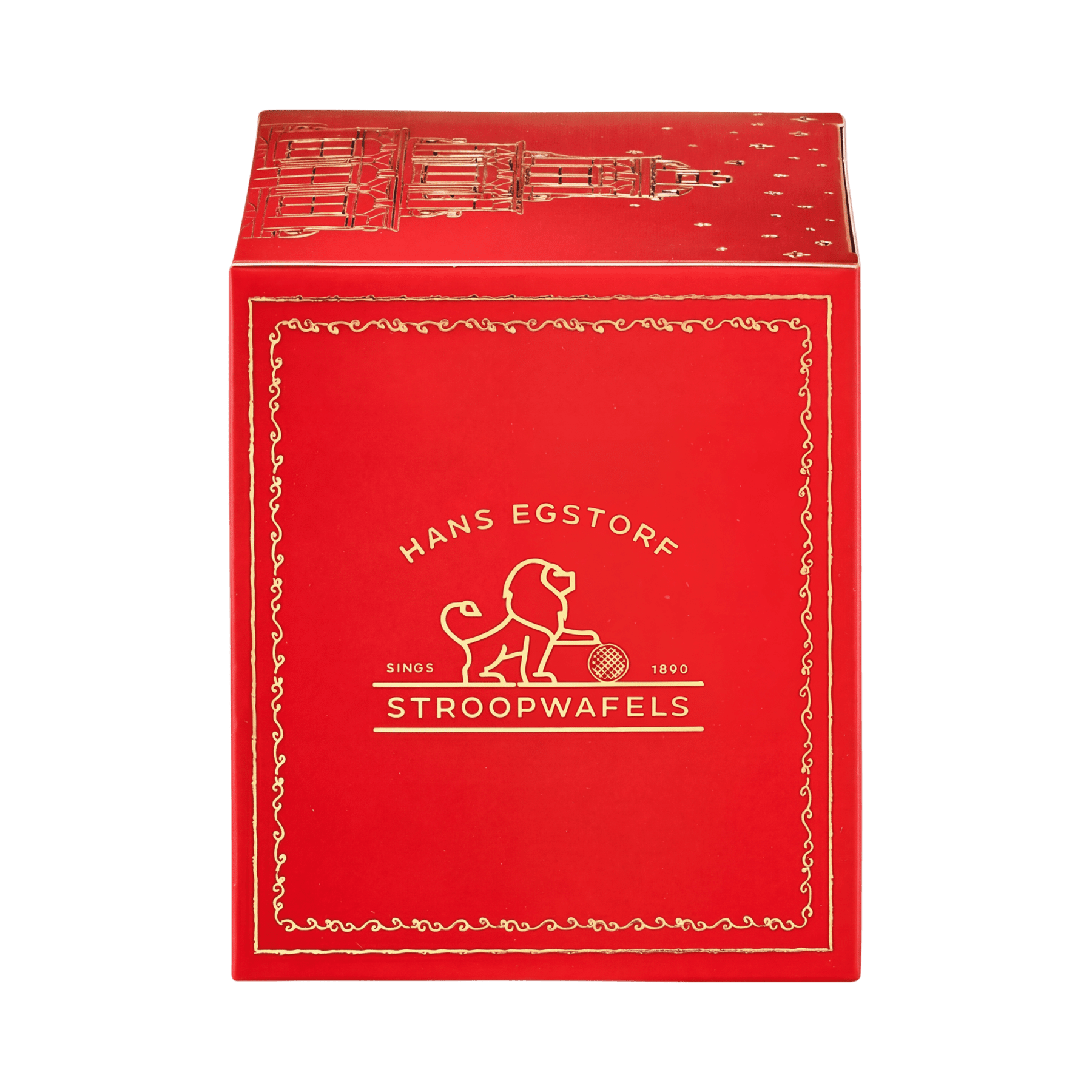 Classic Stroopwafel Red Colour Box - 1 Box With 10 pc - Hans Egstorf