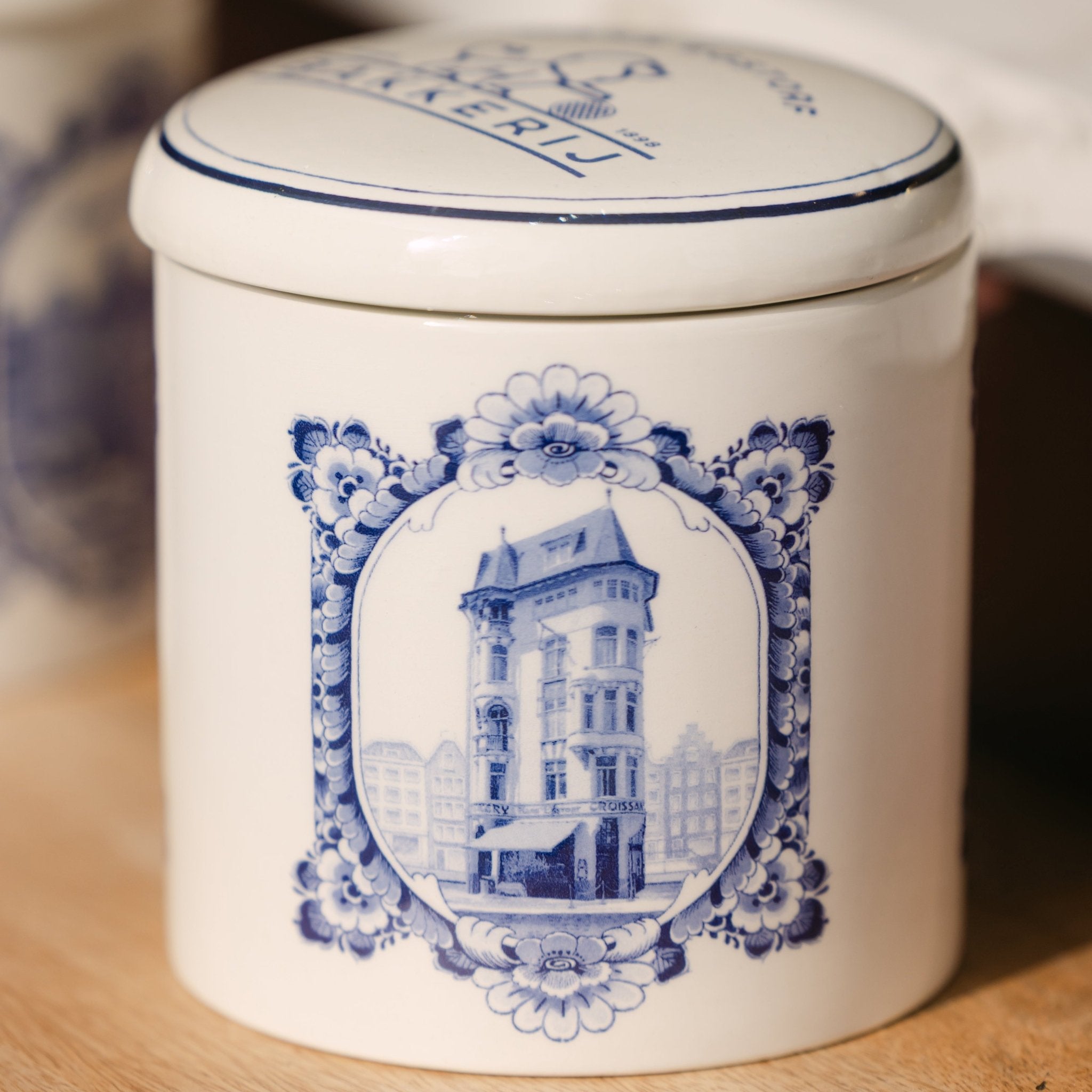 Delft Blue Jar 'Spuistraat 274' - 1 jar with 10 pc - Hans Egstorf