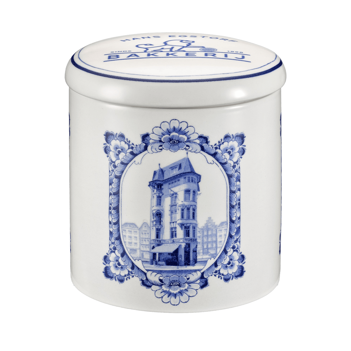 Personalised Delft Blue jar - Spuistraat 274